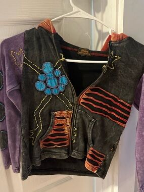 🌸 RISING INTERNATIONAL PATCHWORK HOODIE 🌸